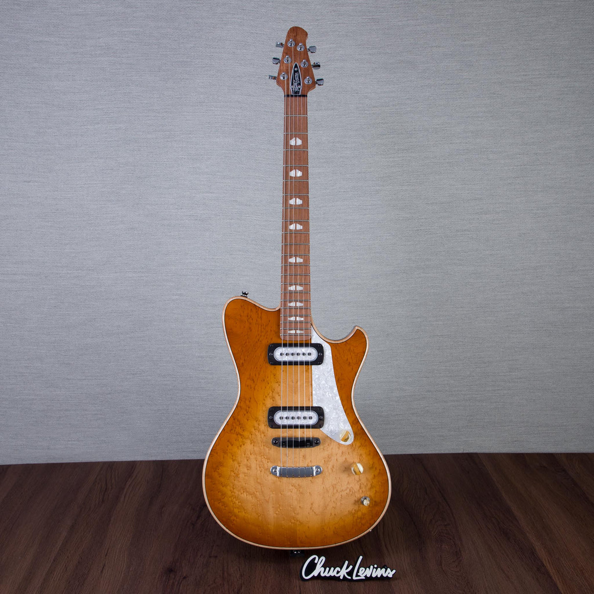 Powers Electric A-Type Select Maple Electric Guitar - Wild Honey Burst - #B220