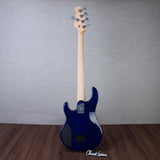 Ernie Ball Music Man Ball Family Reserve StingRay 5 HH 5-String Electric Bass Guitar - Pale Blue Burst - #F93711