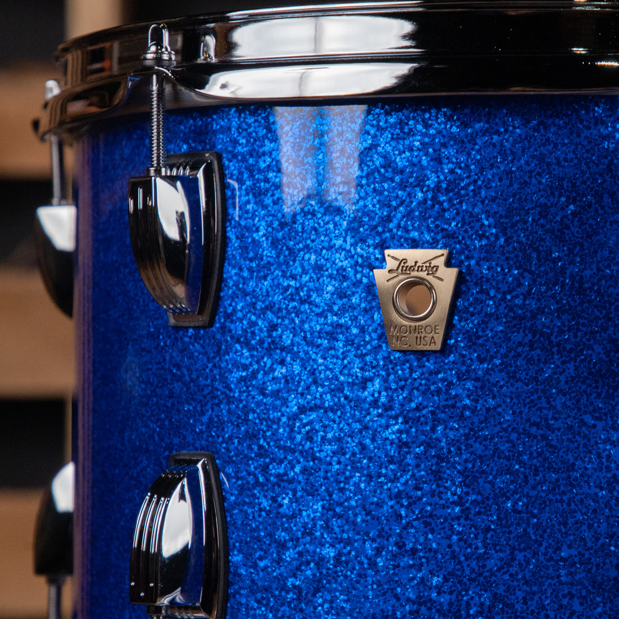 Ludwig Classic Maple 3-Piece Jazzette Outfit Shell Pack - Blue Sparkle