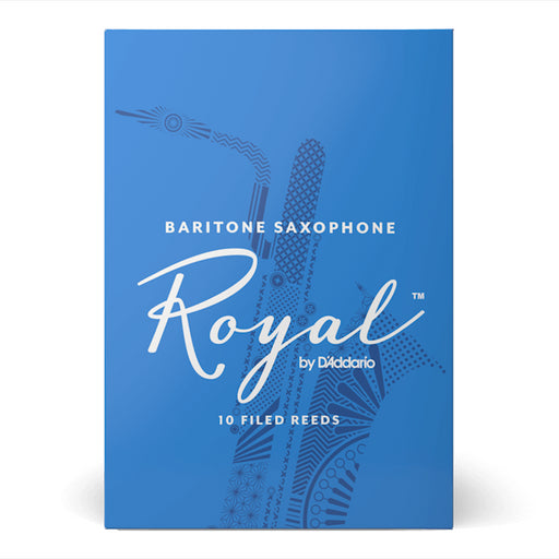 D'Addario RLB10 Royal Filed Baritone Sax Reed 10-Pack - New,3