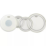 Remo Clear Pinstripe Tom Drum Head ProPack - 10/12/16-Inch with Free 14-Inch Coated Ambassador