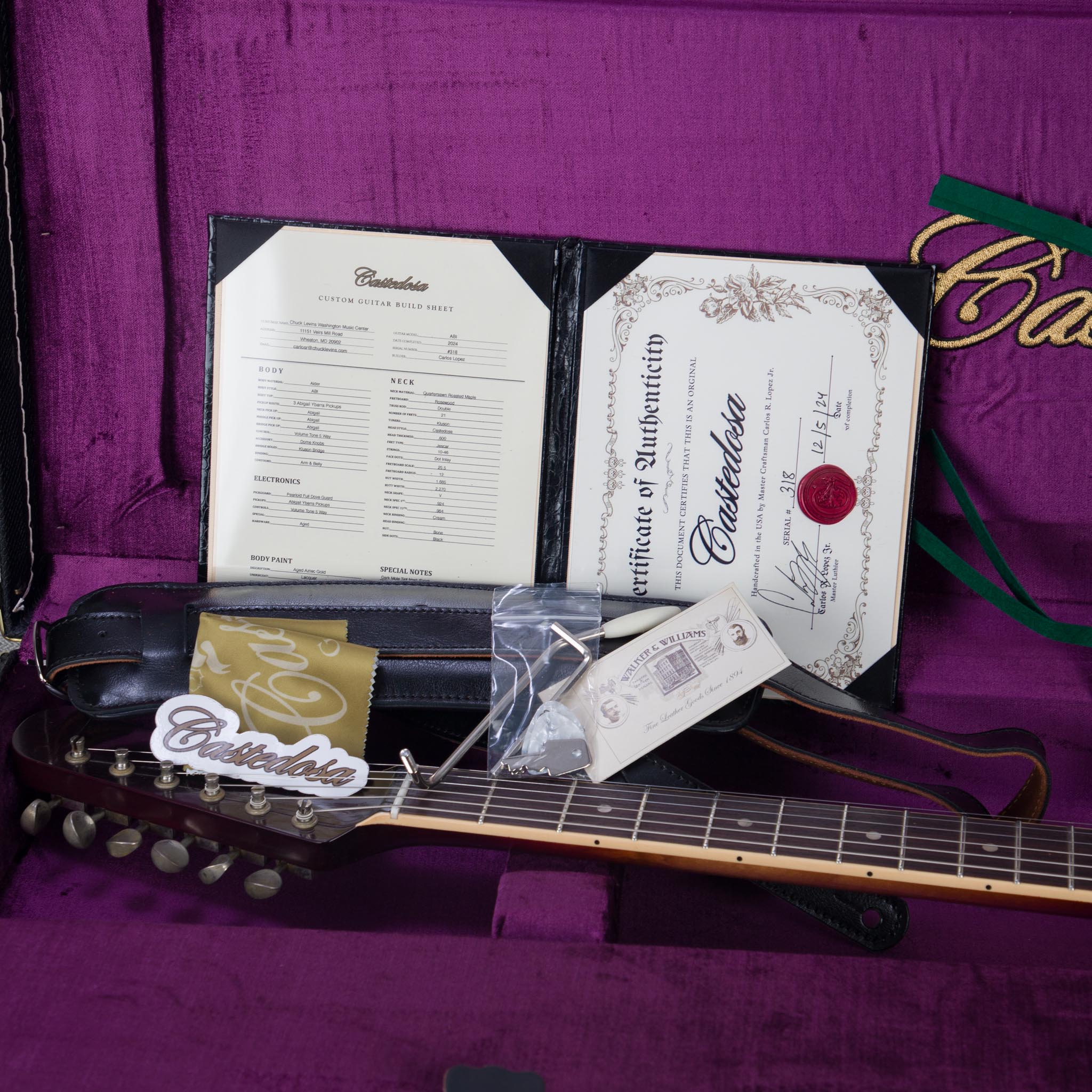 Castedosa ABI Electric Guitar - Aztec Gold - #318 – Chuck Levin's