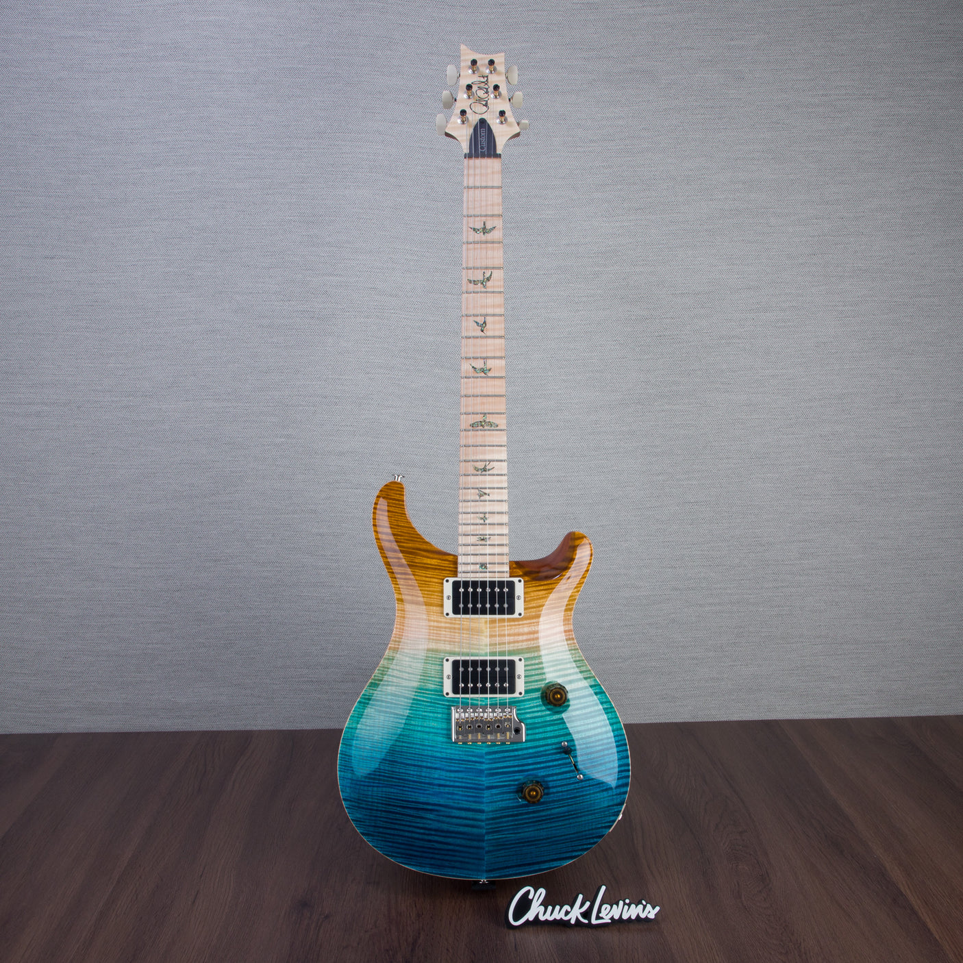 PRS Wood Library Custom 24 Electric Guitar - Private Stock Beach Fade Finish - CHUCKSCLUSIVE - #240383986 - 2024