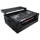 ProX XS-PRIME4WLTBL ATA Flight Case For Denon PRIME 4 G2/PRIME 4 MK2 DJ Controller with Laptop Shelf 1U Rack Space and Wheels - Black