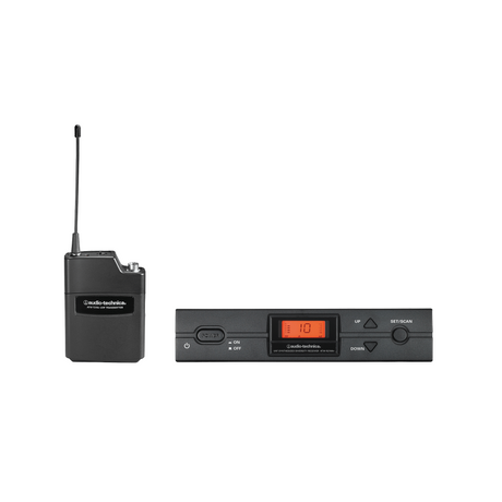 Audio-Technica ATW-2110cI Bodypack Wireless Microphone System with No Mic - I Band -487.125-506.500 MHz