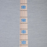 Spector Euro 4 LT Poplar Burl Over Ash Electric Bass Guitar - Faded Light Blue Gloss - CHUCKSCLUSIVE - #]C121NB23311