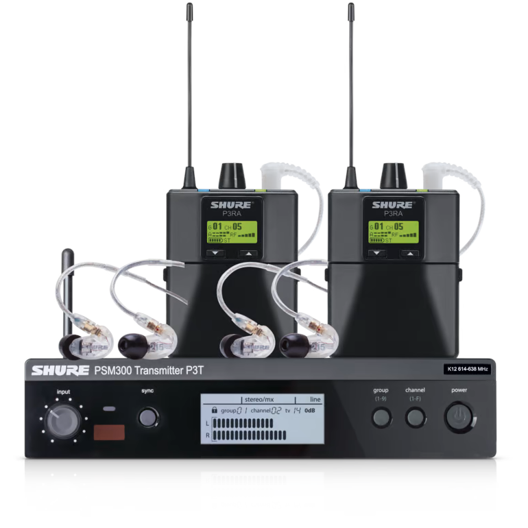 Shure PSM300 P3TRA215TWP Twinpack Wireless In-Ear Monitor System - H20 Band