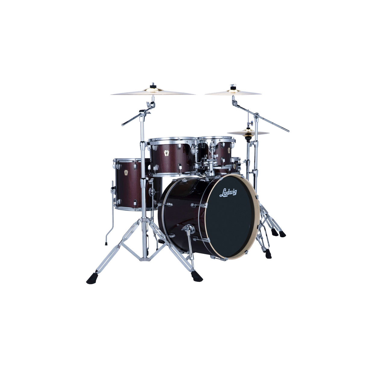 Ludwig Evolution 5-Piece Drum Kit with 20-Inch Kick - Caramel Sparkle