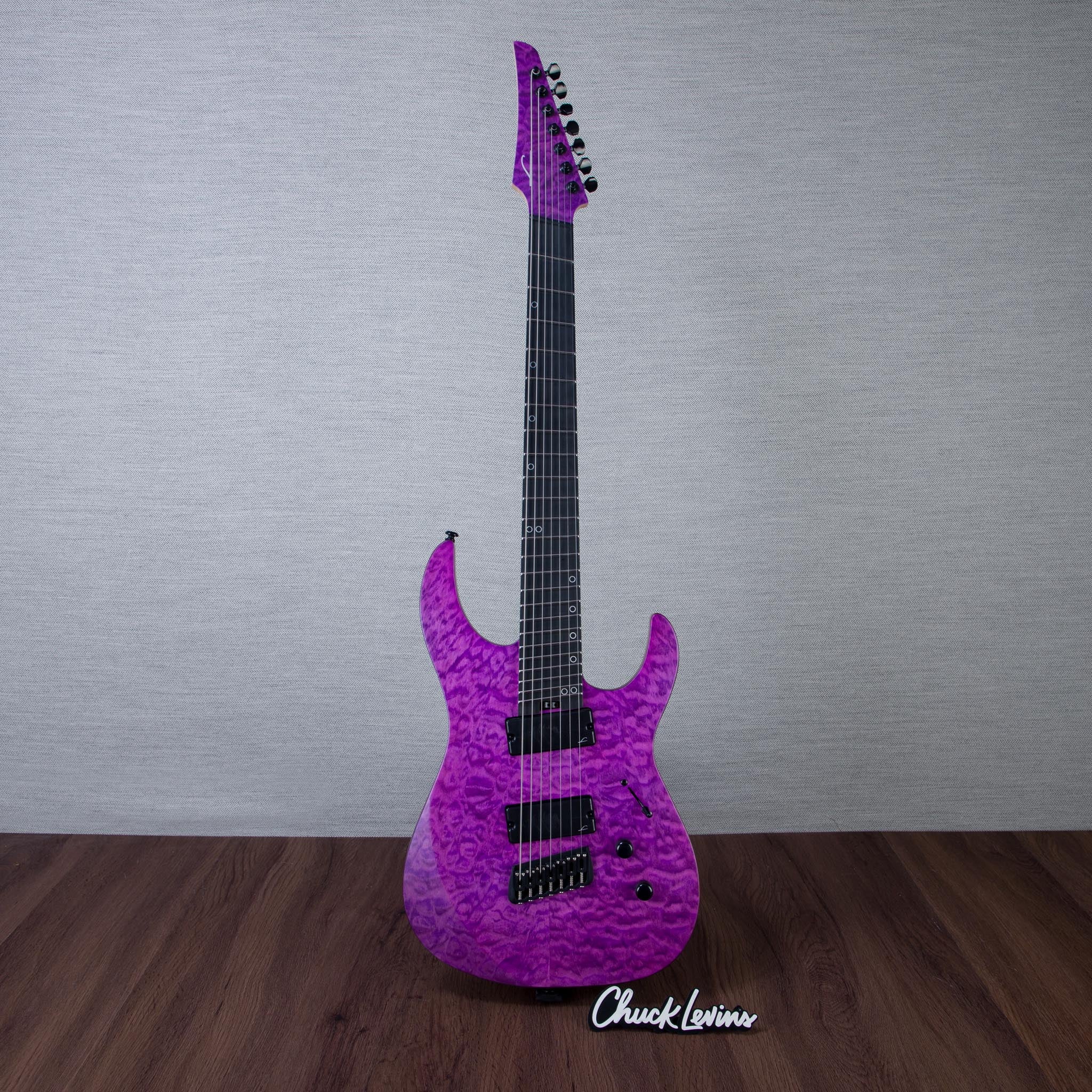 ギター Strictly 7 Guitars Purple NT 7 Cobra Legator N7FSS Ninja Super Shred Multiscale 7-String Electric