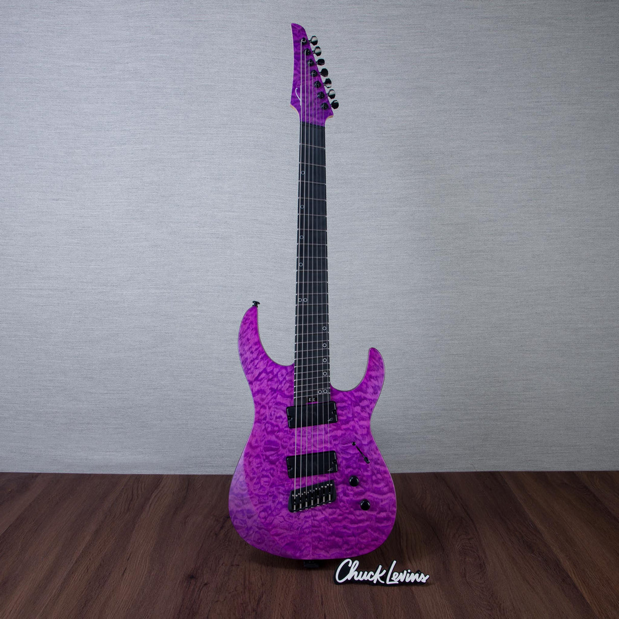 Legator N7FSS Ninja Super Shred Multiscale 7-String Electric Guitar - Satin Purple QM - #IM25090095