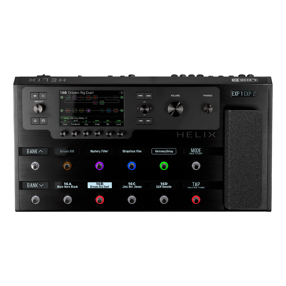 Line 6 Helix Floor Guitar Processor Multi Effect Pedal – Chuck Line 6 Helix Floor Guitar Processor Multi Effect Pedal – Chuck