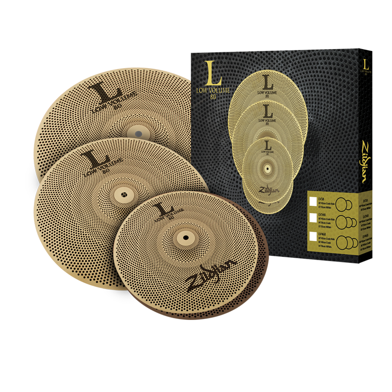 Zildjian L80 Low Volume 14"/16"/18" Cymbal Box Set