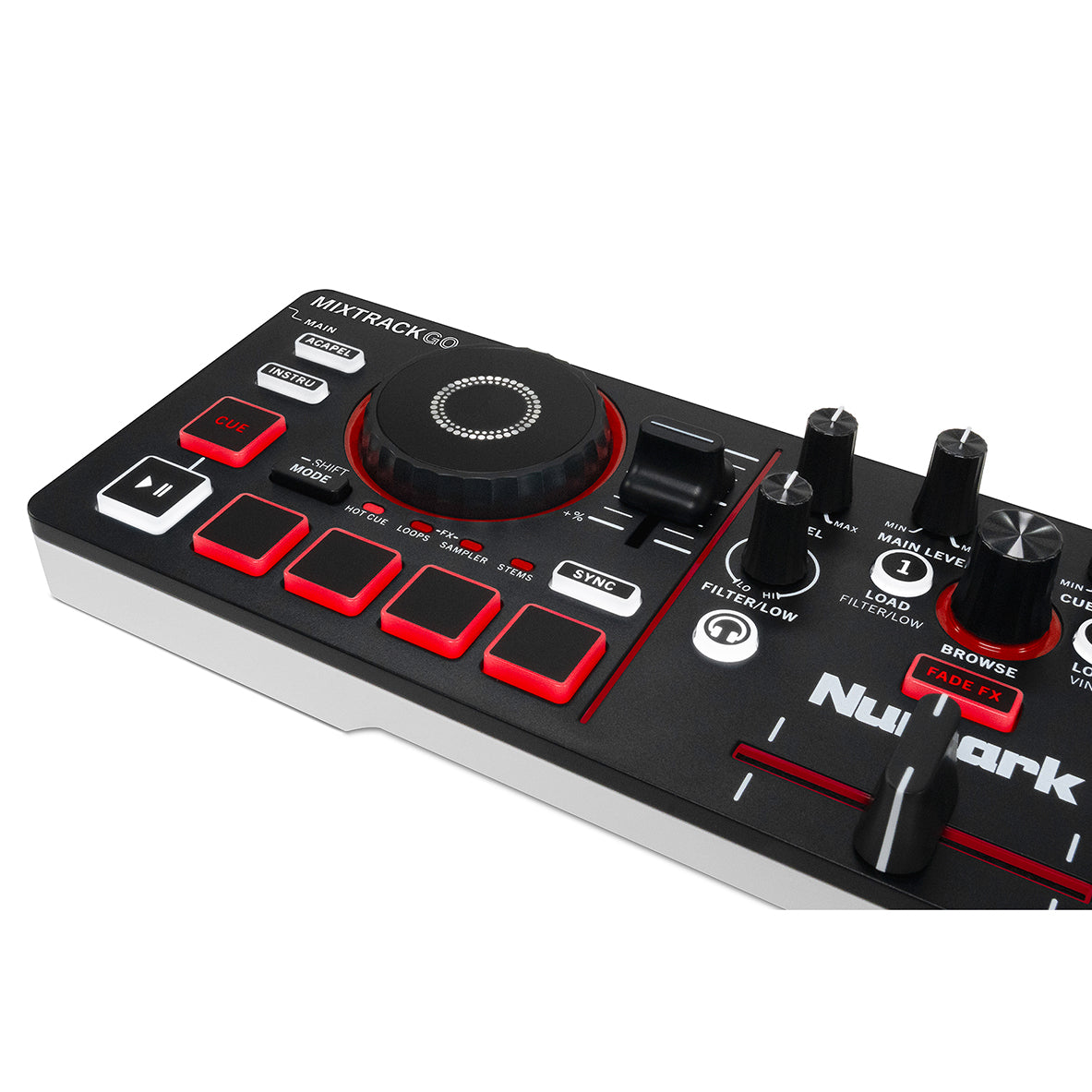 Numark MixTrack Go Ultra-Portable 2-Deck DJ Controller