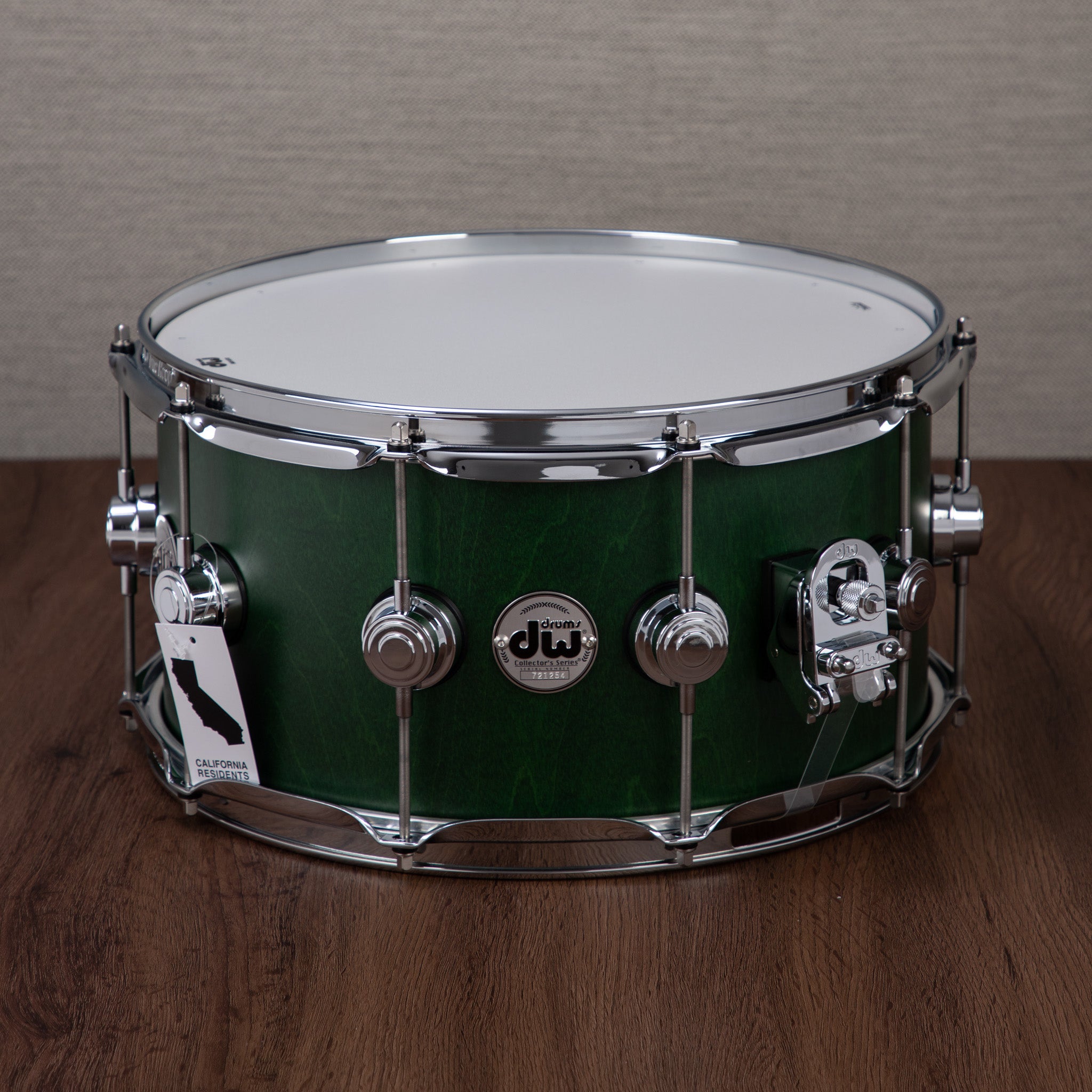 DW Collector's 333 Maple 7x14-Inch Snare Drum - Emerald Satin Oil
