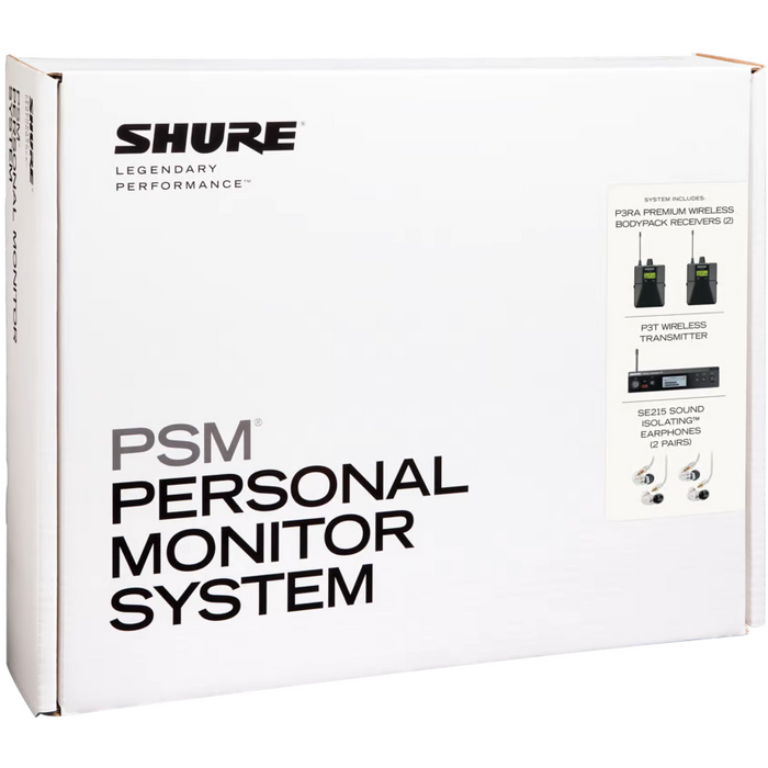 Shure PSM 300 Twinpack Pro In-Ear Personal Monitor Sytem - G20 Band - New