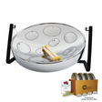 Jumbie Jam Table Top Steel Drum Educators 4-Pack Kits - Chrome Pans