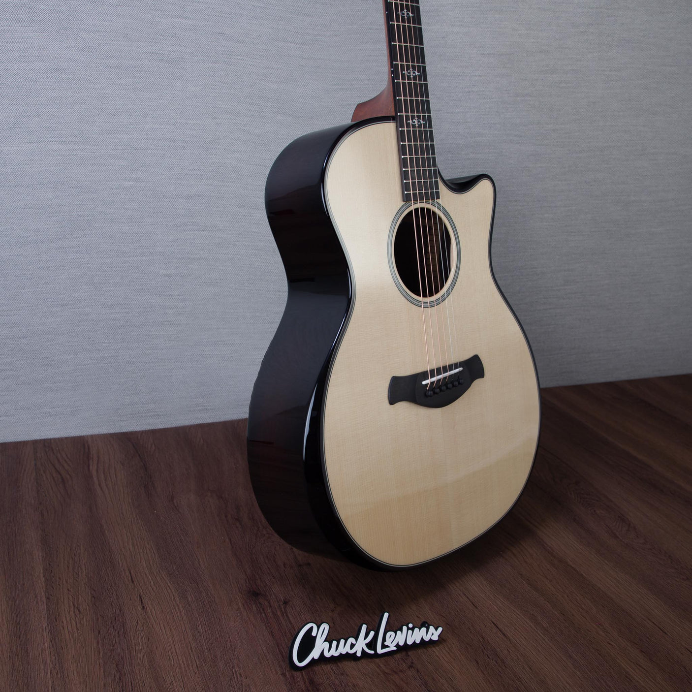 Taylor Custom Shop Gold Label Grand Auditorium Figured Rosewood/ Lutz Spruc Acoustic Electric Guitar - CHUCKSCLUSIVE - #1204216099