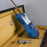 Fender Custom Shop 1961 Telecaster Electric Guitar Deluxe Closet Classic - Super Aged Lake Placid Blue - #CZ587879