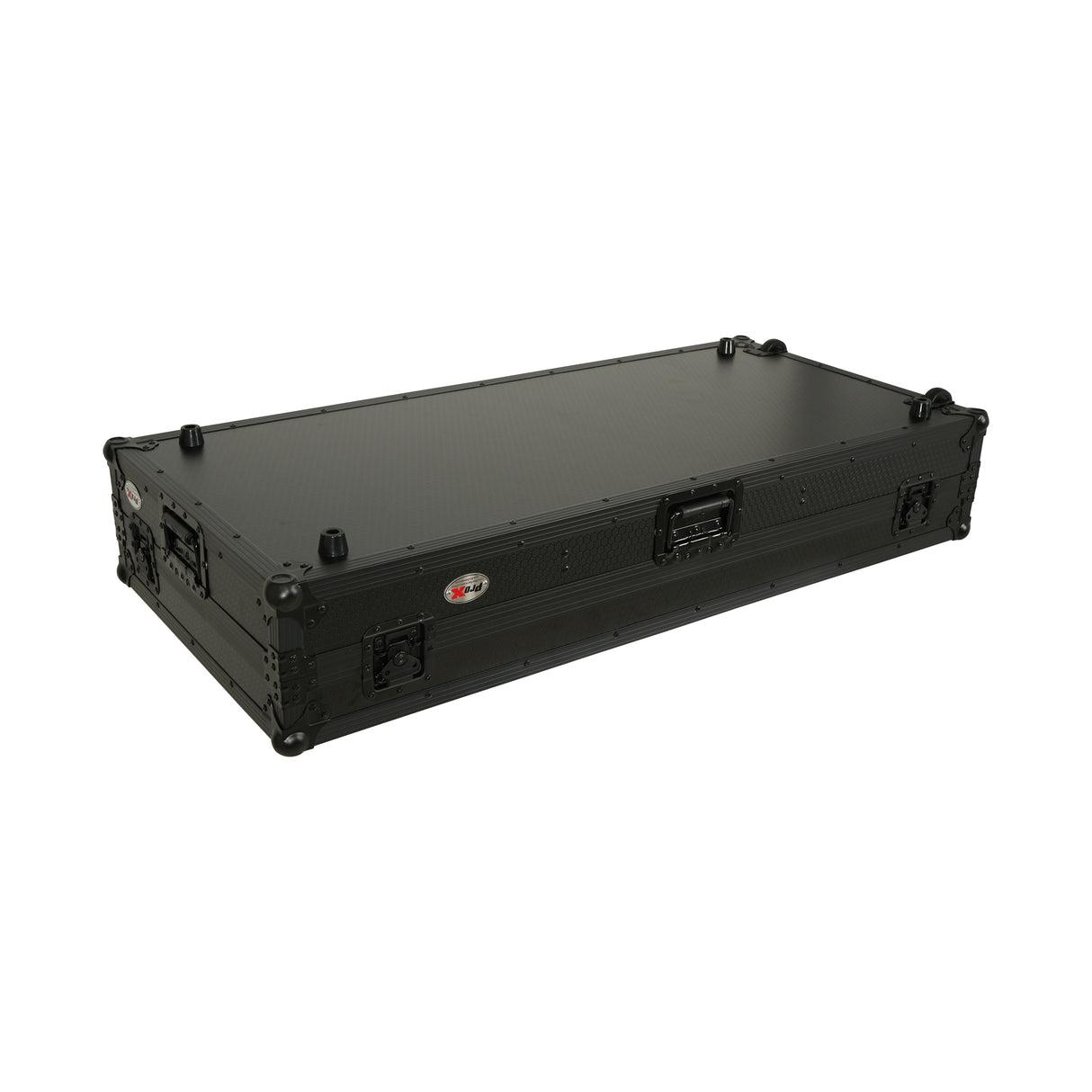 Pro X XS-CDM3KV10A9 WLTBL Fits 2x Pioneer CDJ 3000X Case / Pioneer DJM V10 / A9 Mixer w/ Laptop Shelf, All Black and Low profile Wheels