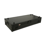 Pro X XS-CDM3KV10A9 WLTBL Fits 2x Pioneer CDJ 3000X Case / Pioneer DJM V10 / A9 Mixer w/ Laptop Shelf, All Black and Low profile Wheels