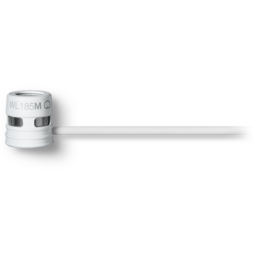 Shure WL185MW/C-TQG Low-profile Cardioid Lavalier Microphone - White