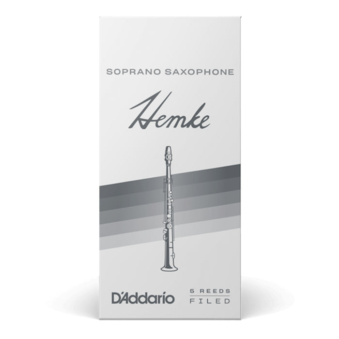 D'Addario RHKP5SSX Frederick L. Hemke Filed Soprano Sax Reed 5-Pack - New,2.5