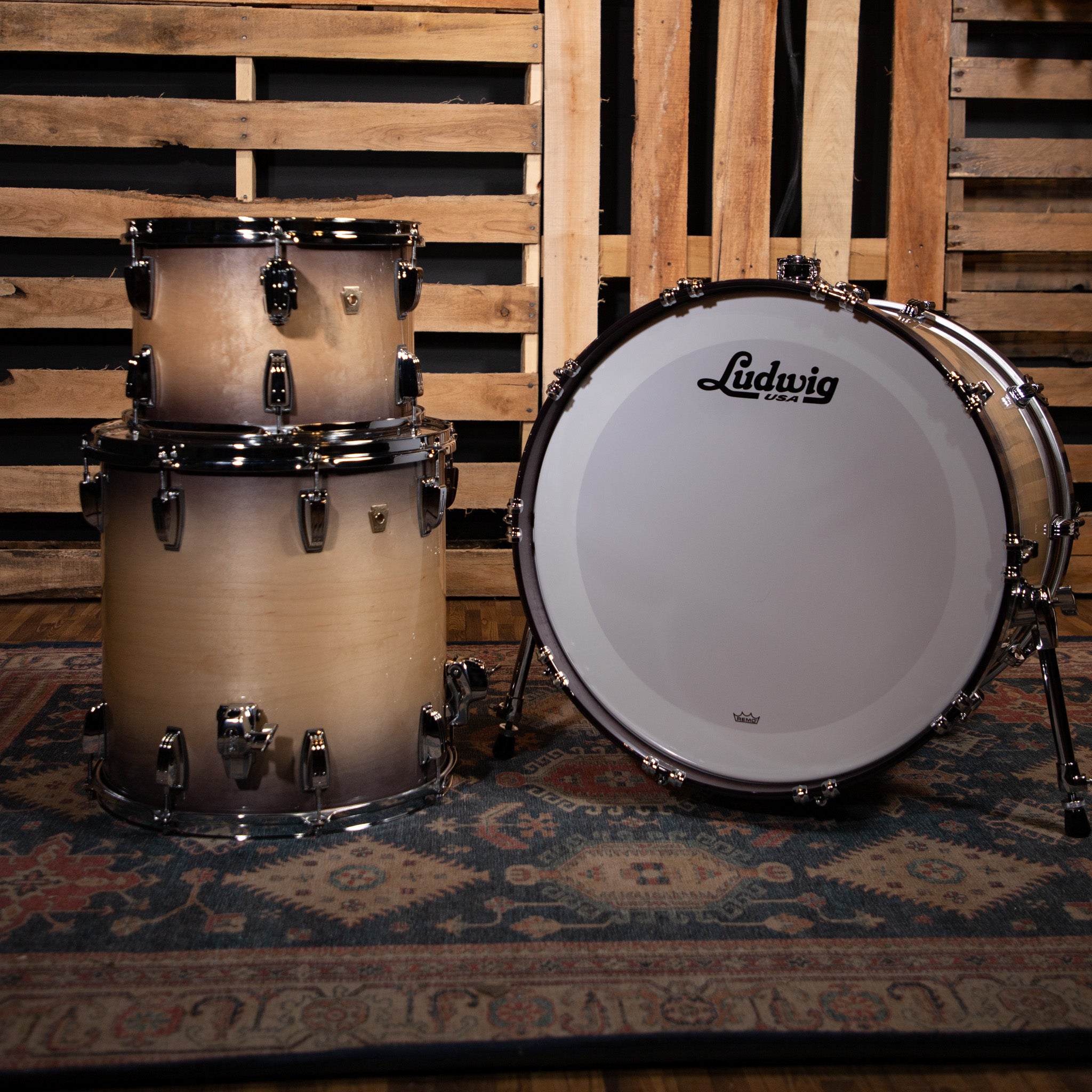 Ludwig Classic Maple 3-Piece Shell Pack - Burnt Natural Finish