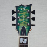 ESP USA Eclipse Quilted Maple Top Electric Guitar - Dark Lime Sunburst