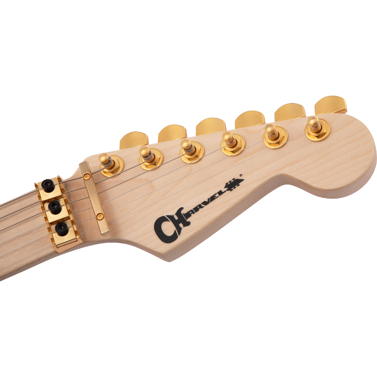 Charvel Pro-Mod DK24 HH FR M Mahogany With Quilt Maple Electric Guitar - Dark Amber - Mint, Open Box