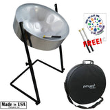 Panyard C-20 Lead Steel Pan - High Gloss Silver - Plus Package
