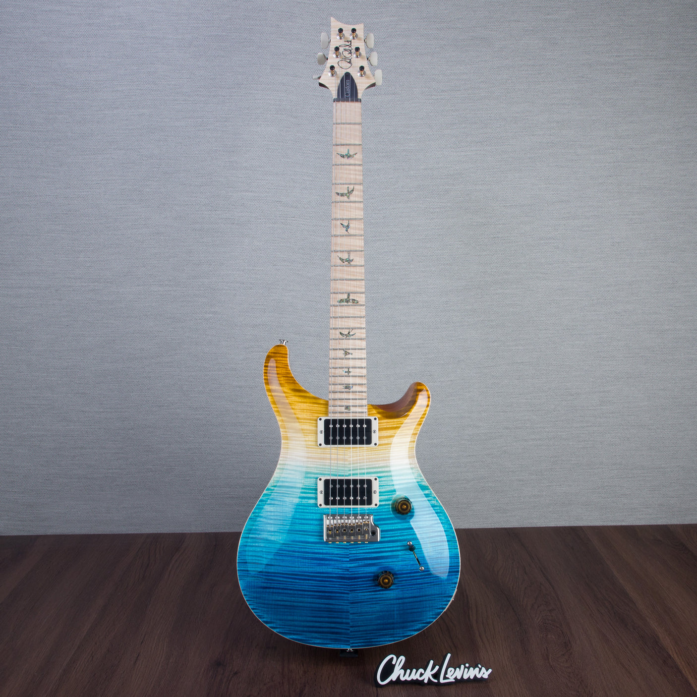PRS Wood Library Custom 24 Electric Guitar - Private Stock Beach Fade Finish - CHUCKSCLUSIVE - #24038990 - 2024