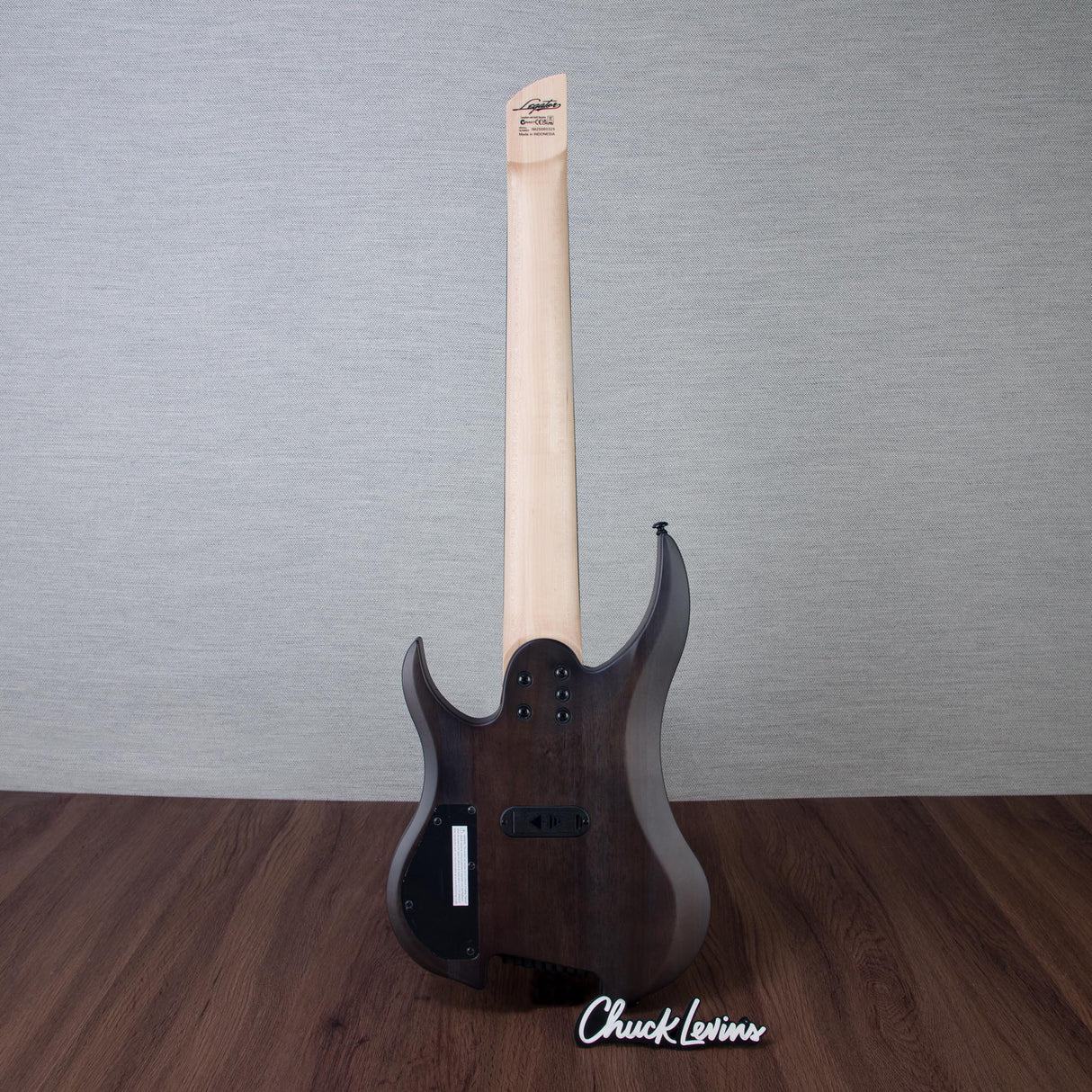 Legator Ghost Super Shred Multiscale 8-String Electric Guitar - Satin Black Flame - #IM25060325