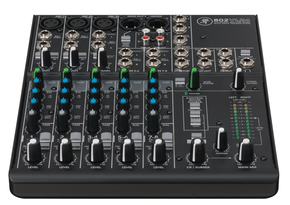 Mackie 802VLZ4 8 Channel Compact Analog Mixer - New