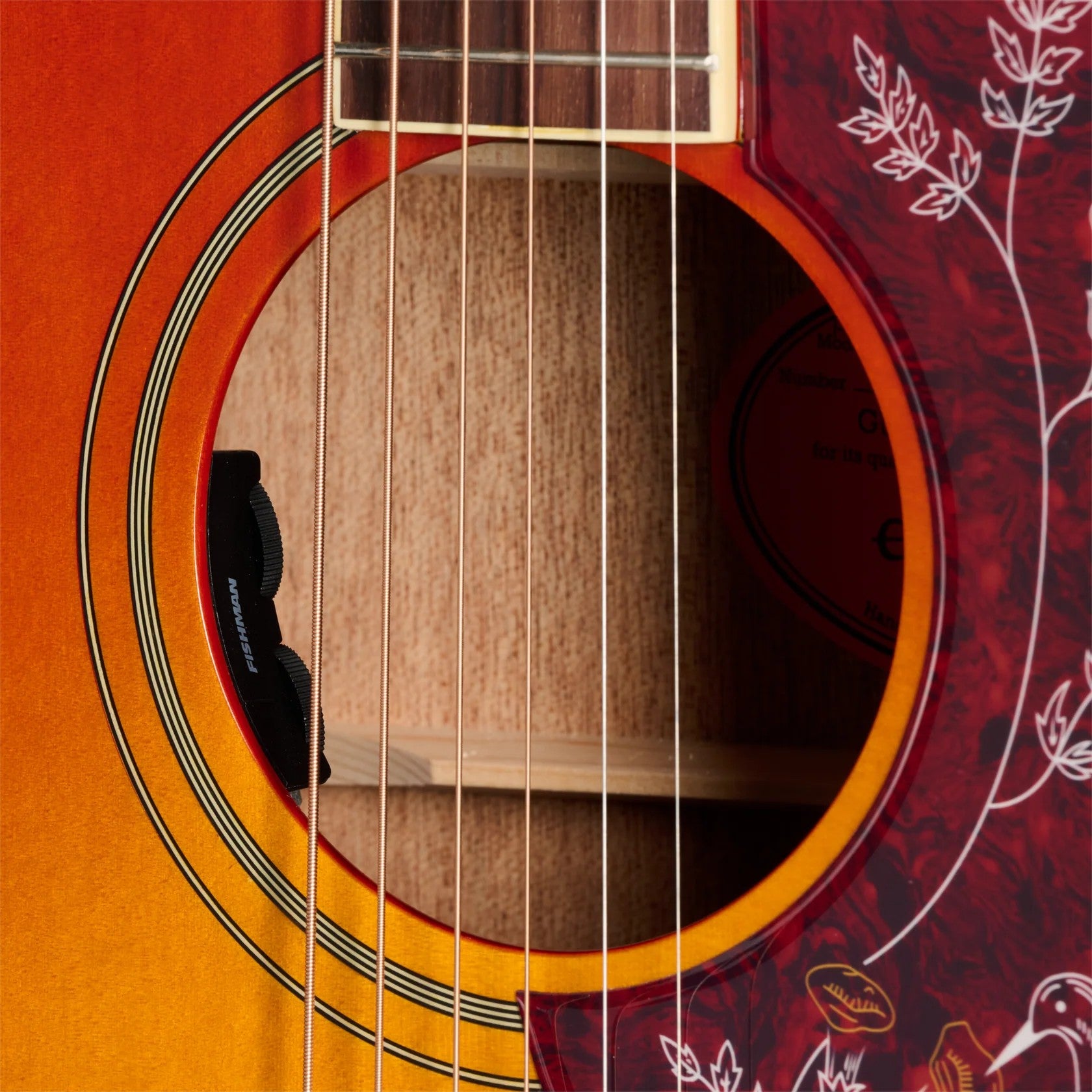 Epiphone Hummingbird Standard Acoustic Electric Guitar - Cherry