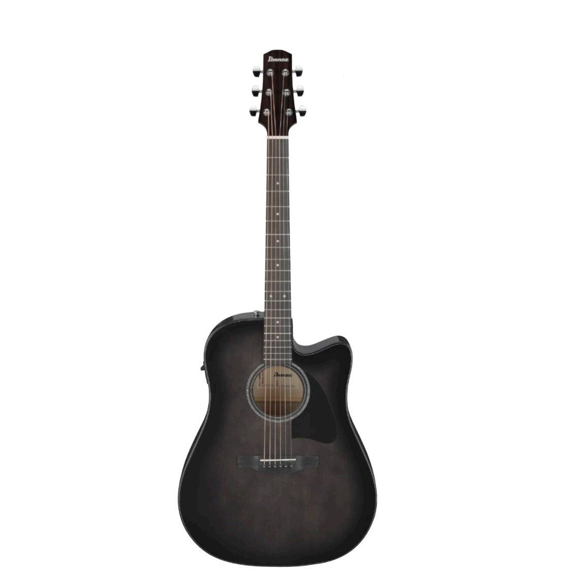 Ibanez AAD77CE Acoustic Electric Guitar - Transparent Black Sunburst
