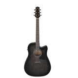 Ibanez AAD77CE Acoustic Electric Guitar - Transparent Black Sunburst