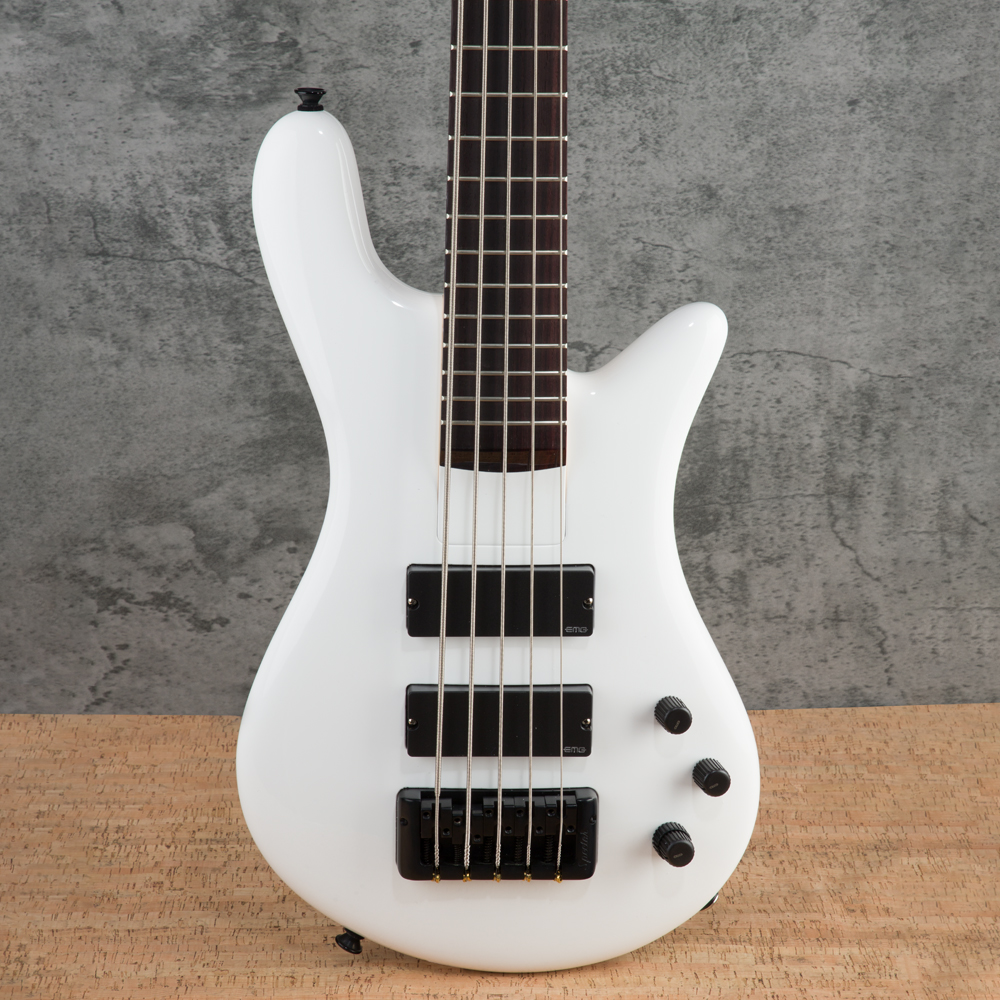 Spector Bantam 5-String Medium-Scale Bass Guitar - Solid White - #21NB18393