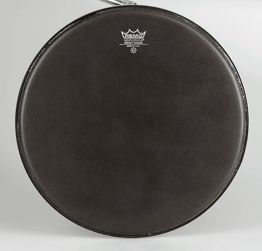 Remo 14" Black Suede Crimplock Emperor Marching Drum Head - New,14 Inch