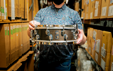 Mapex Black Panther Design Lab Equinox 5 x 14 Inch Snare Drum - Ebony Satin