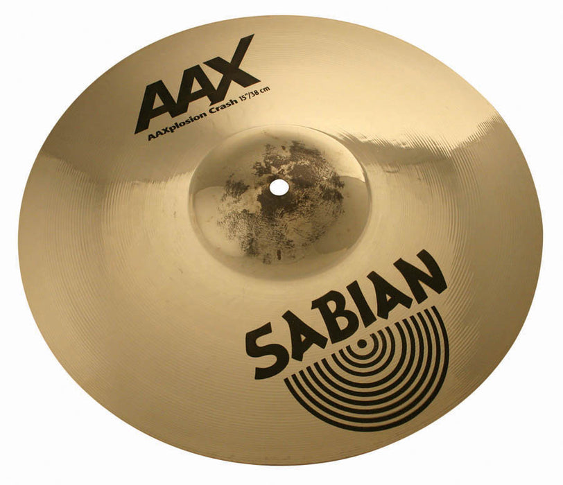 Sabian 15" AAX X-Plosion Crash Cymbal Brilliant Finish - New,15 Inch