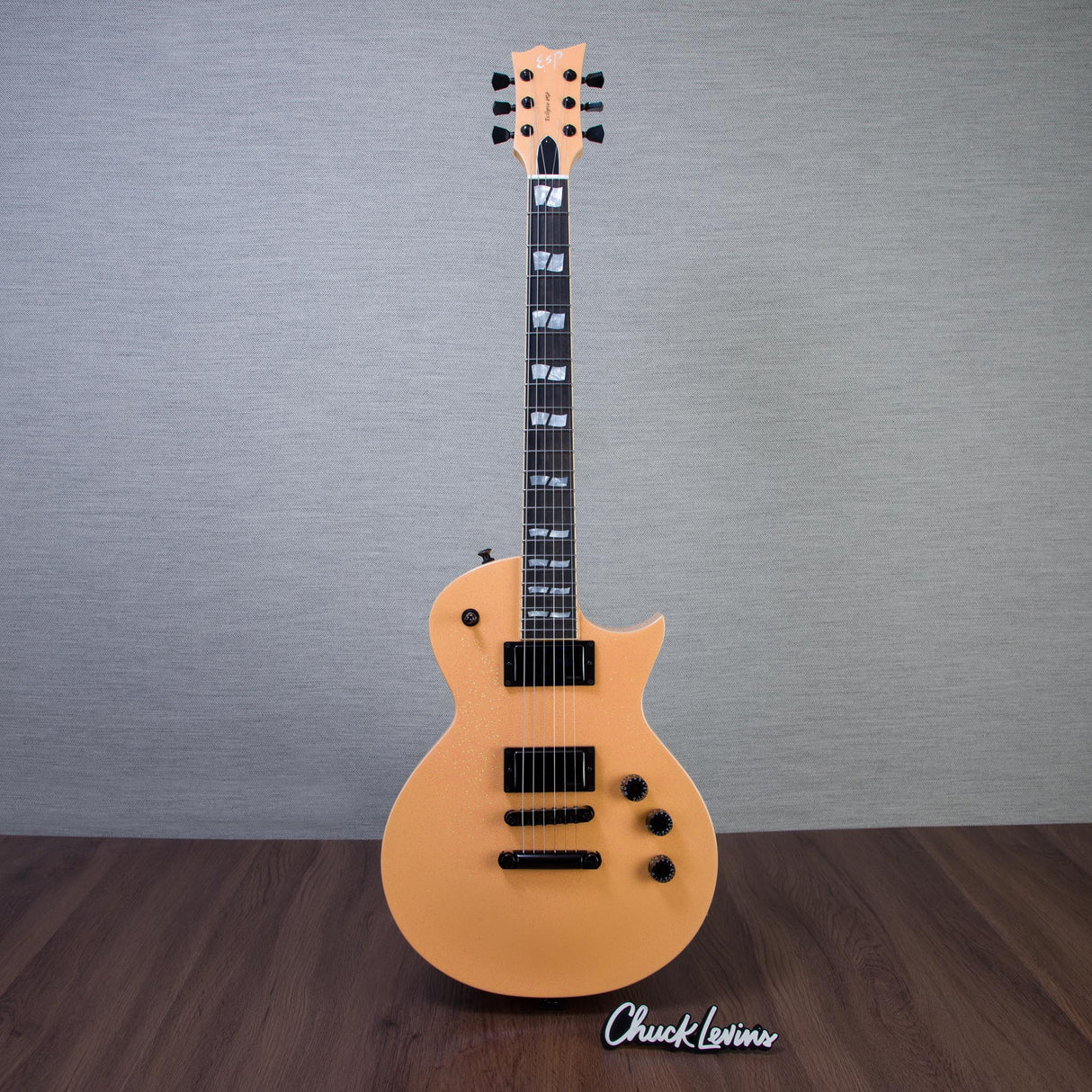 ESP USA Eclipse Electric Guitar - Peach Sparkle - #US26067