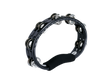 Meinl TMT1BK Hand Held Traditional Tambourine Steel Jingles 2 Rows
