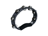 Meinl TMT1BK Hand Held Traditional Tambourine Steel Jingles 2 Rows