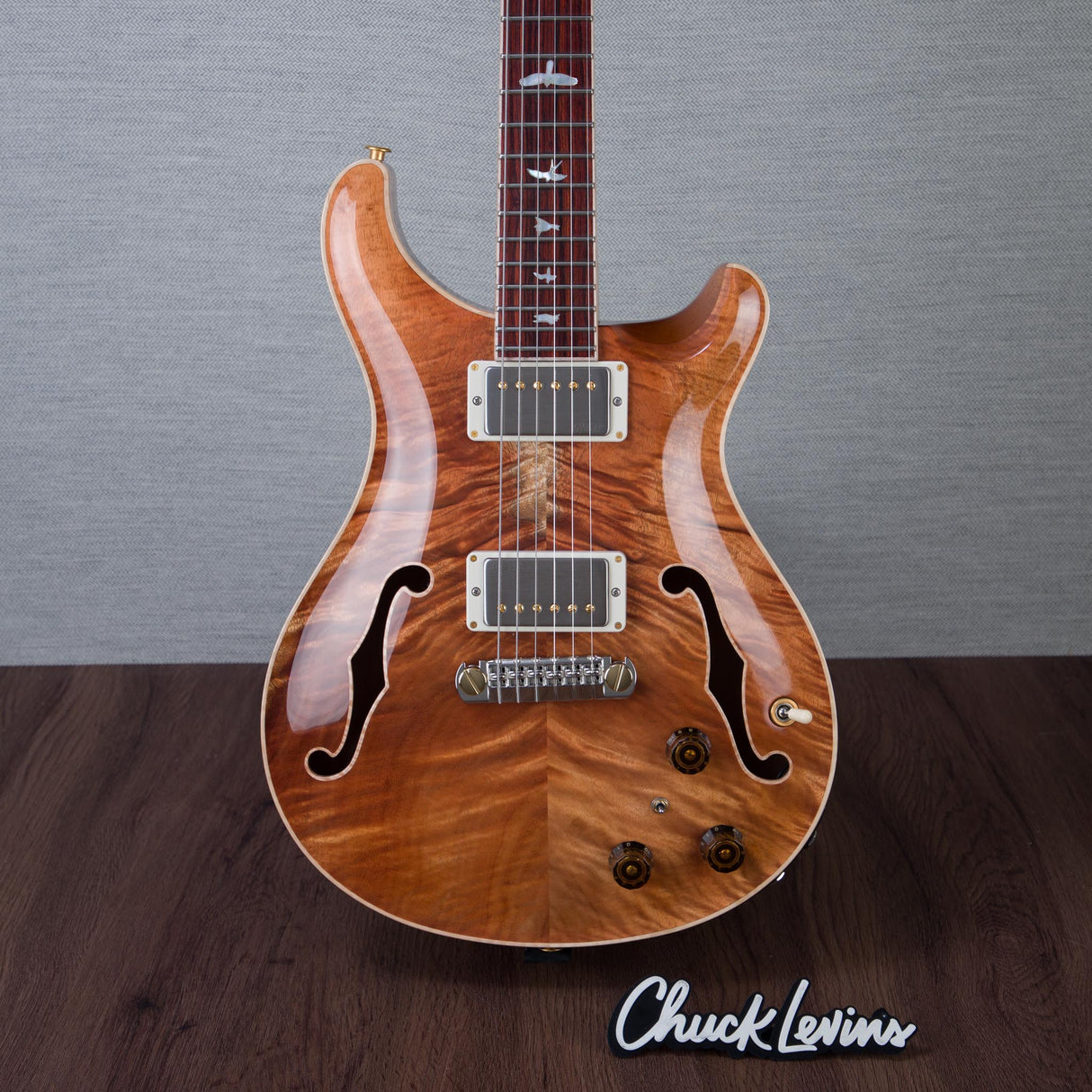PRS Private Stock Hollowbody I Piezo Mahogany/Koa Hollowbody Electric Guitar - #0408926