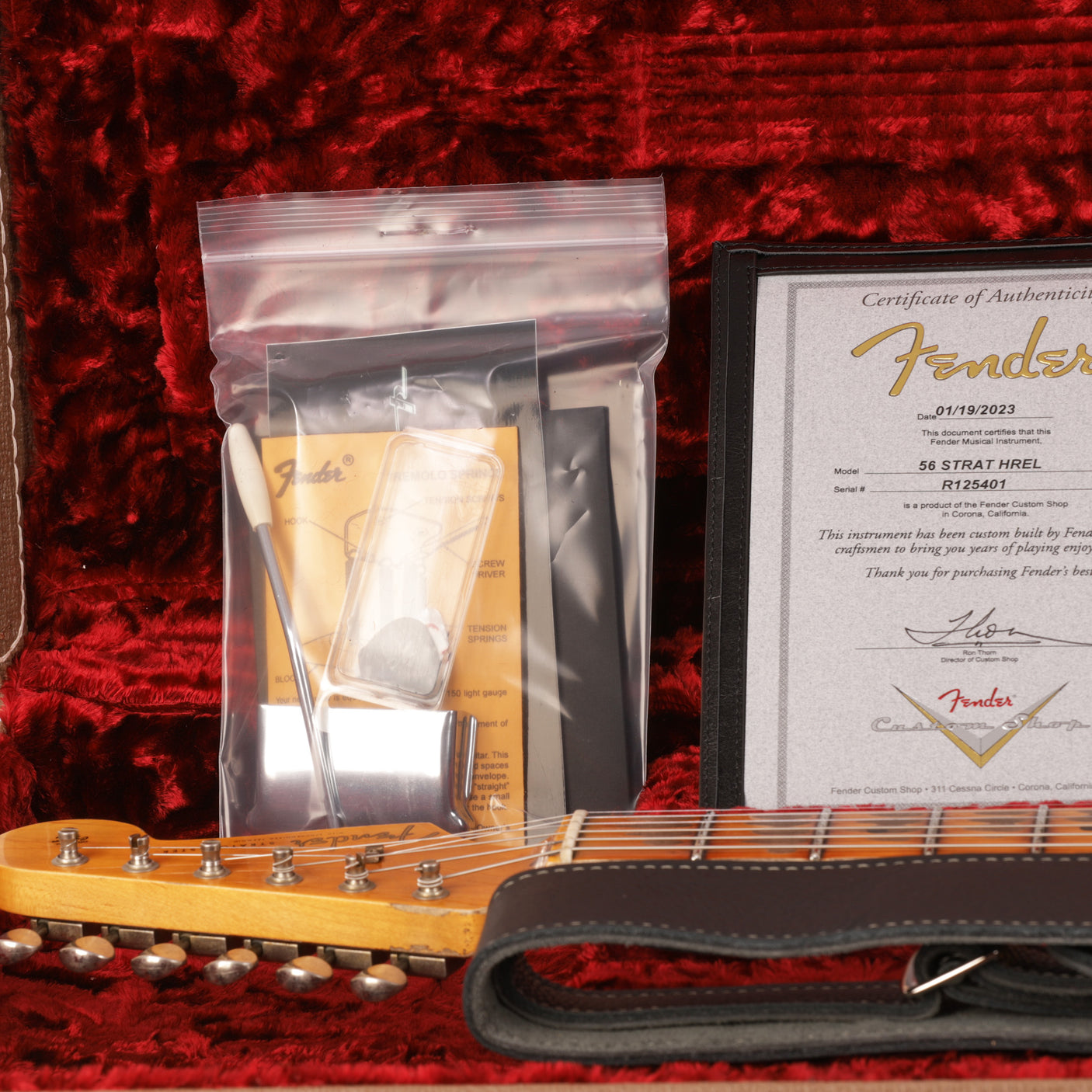 Fender Custom Shop 1956 Stratocaster Heavy Relic Guitar - Aged Vintage White - CHUCKSCLUSIVE - #R125401