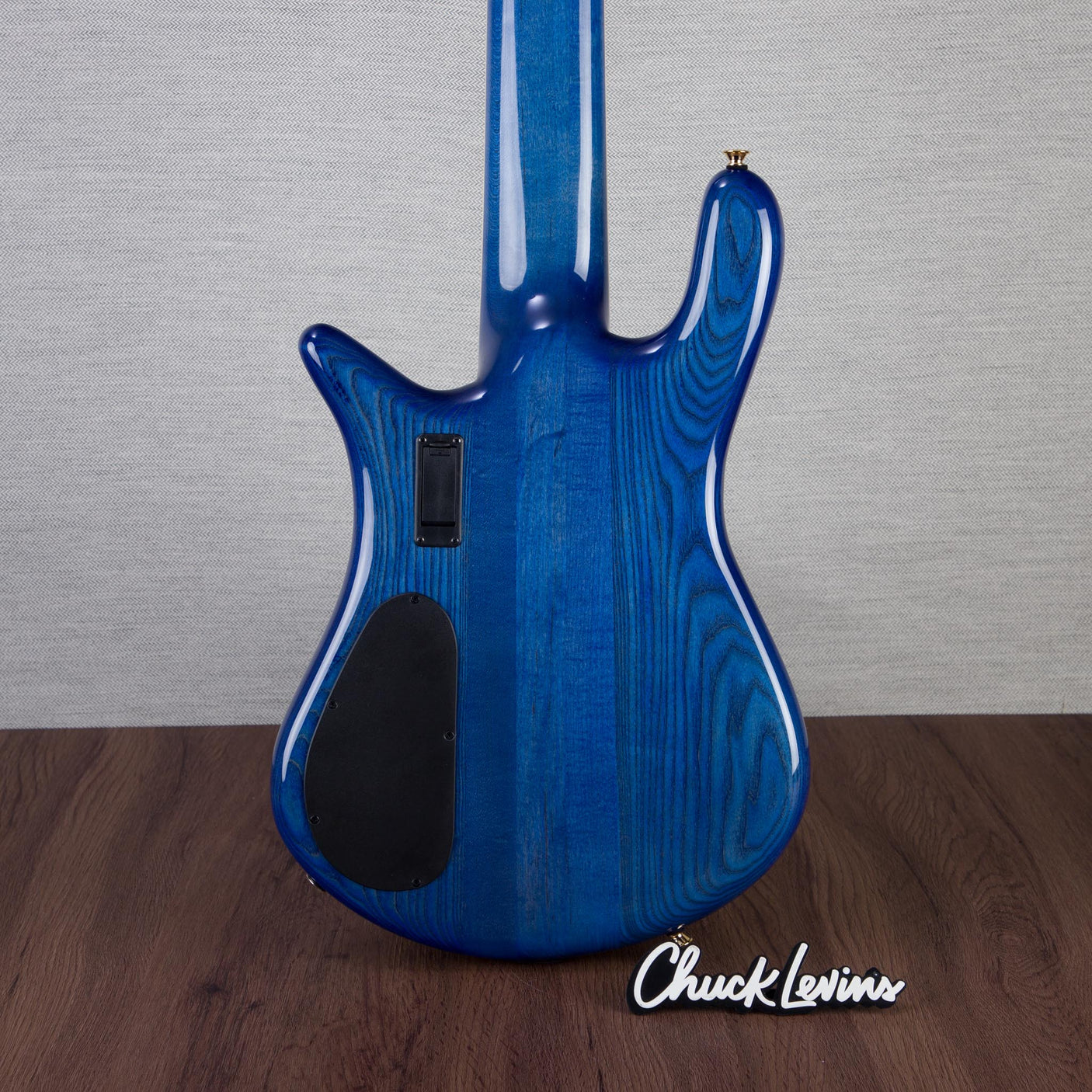 Spector Euro 6 LT Poplar Burl Over Ash 6-String Electric Bass Guitar - Faded Light Blue Gloss - CHUCKSCLUSIVE - #]C121NB23306