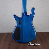 Spector Euro 6 LT Poplar Burl Over Ash 6-String Electric Bass Guitar - Faded Light Blue Gloss - CHUCKSCLUSIVE - #]C121NB23306