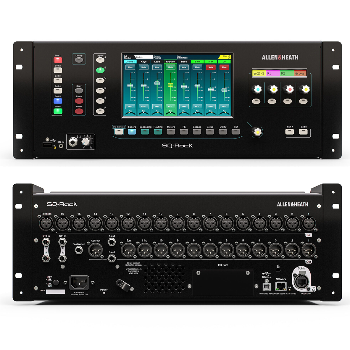 Allen & Heath AH-SQ-RACK 48-Channel Rackmount Digital Mixer – Chuck ...