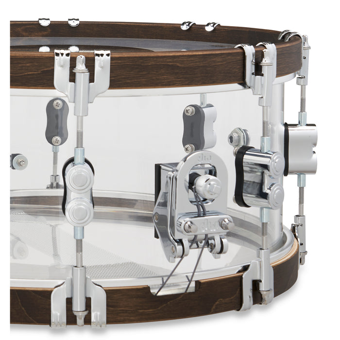 PDP 6.5 x 14-Inch 25th Anniversary Snare Drum - Clear Acrylic