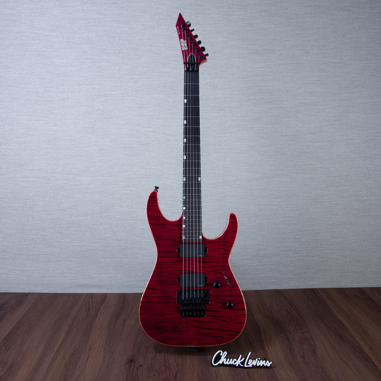 ESP USA M-II DX Electric Guitar - See-Thru Black Cherry - #US26098
